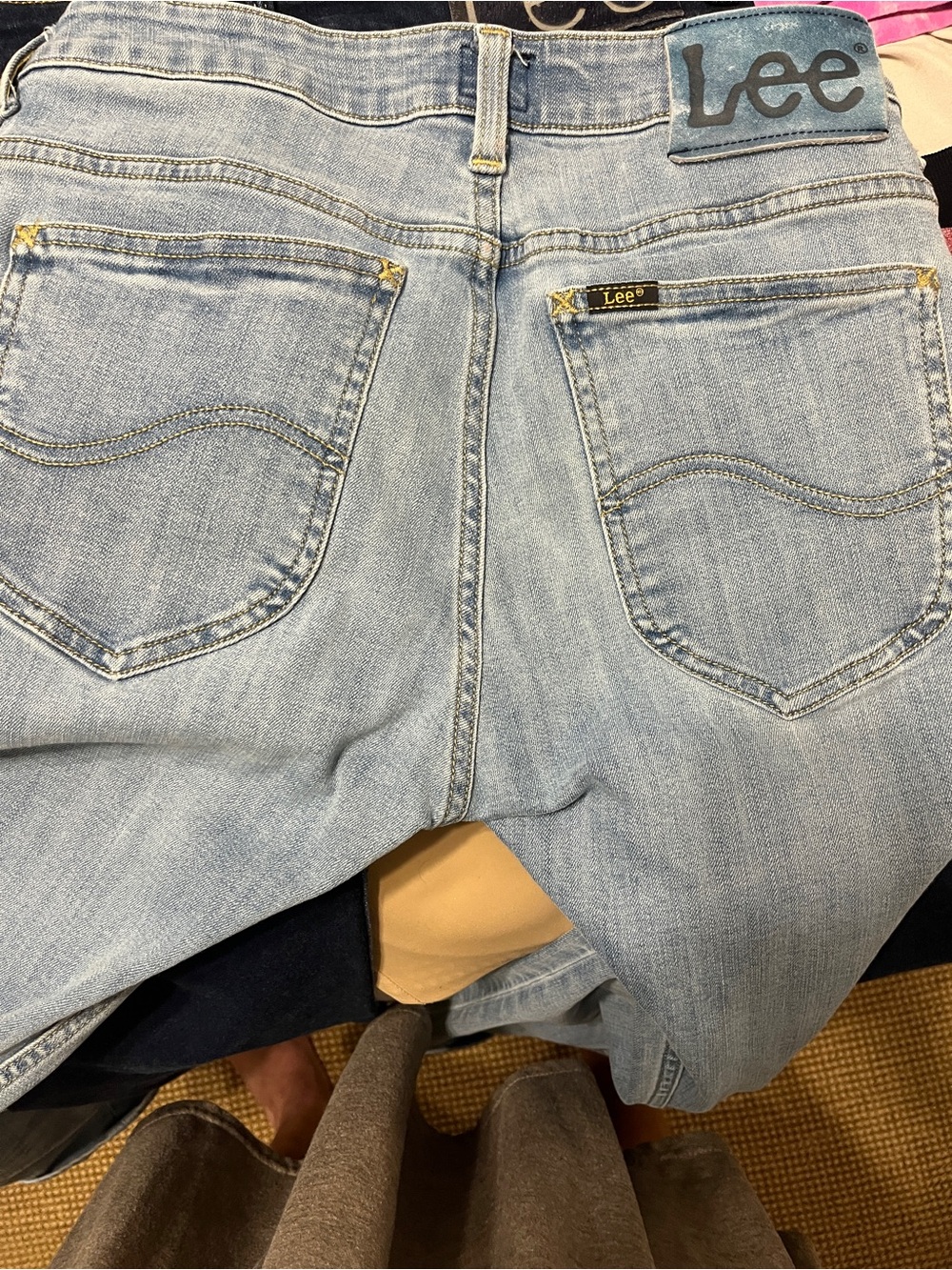 Lee Women's Straight Leg Jeans in Light Wash Denim